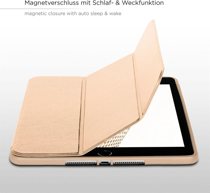 ONEFLOW Hülle kompatibel mit iPad 7 / iPad Air 3 (2019) - Dünne Schutzhülle mit Ständer und Auto Sch