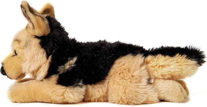 Uni-Toys - Deutscher Schäferhund, liegend - 37 cm (Länge) - Plüsch-Hund, Haustier - Plüschtier, Kusc