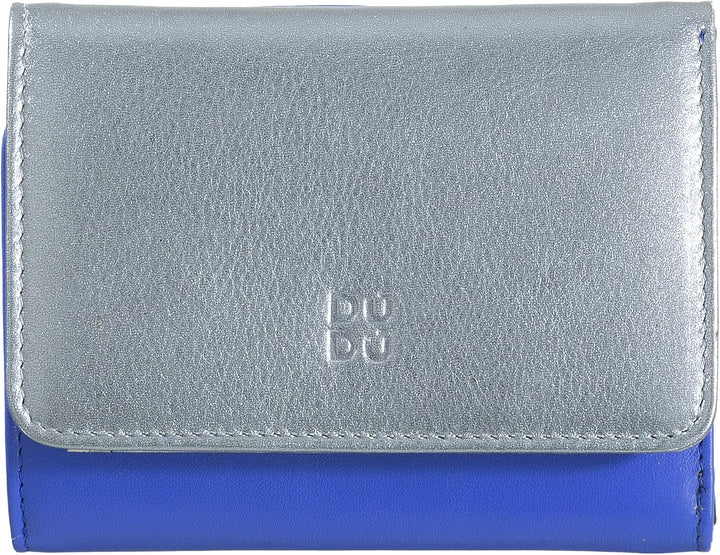 DUDU Kleine mehrfarbige RFID Dambenbrieftasche in Leder Colorful Cosmo, Cosmo