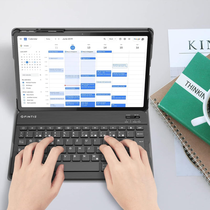 Fintie Tastatur Hülle für Lenovo Tab P11 Pro (2nd Gen) 11.2 TB132/TB138 2022, Schutzhülle mit magnet