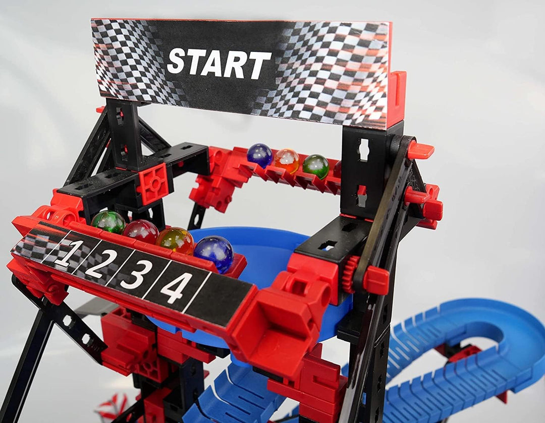 fischertechnik 564070 Kugelbahn Marble Competition – Bausatz für Kinder ab 8 Jahren, Lernspielzeug f