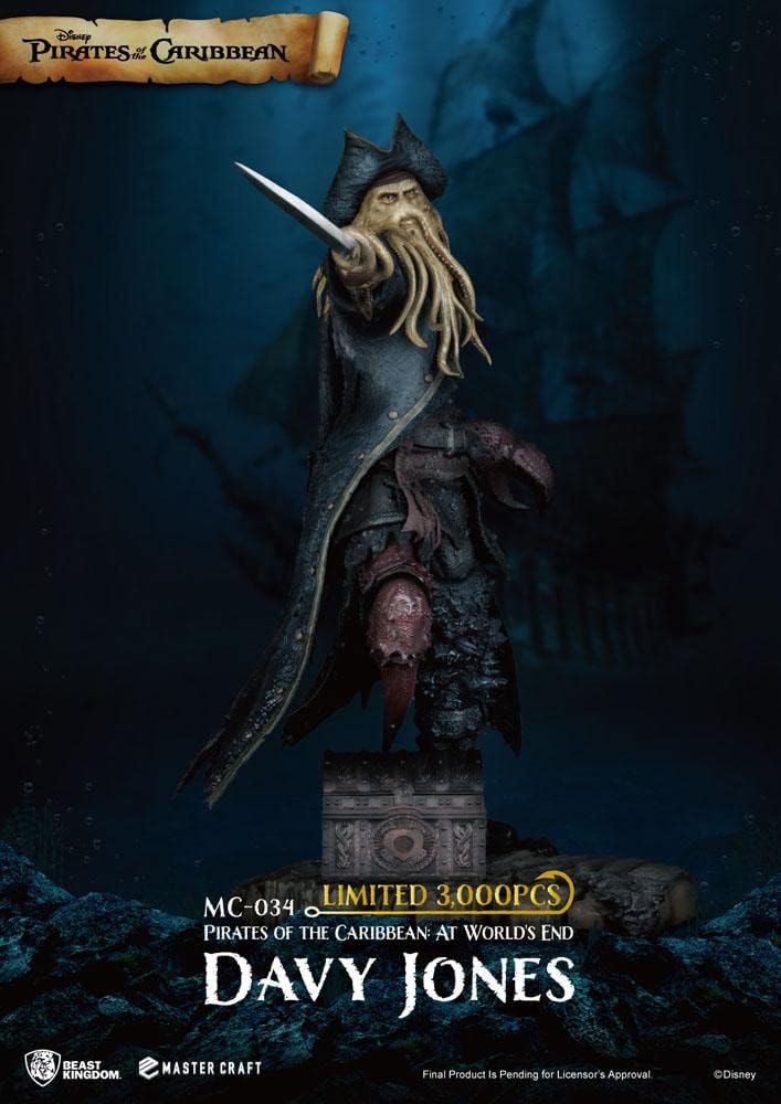 Beast Kingdom MC-034 Pirate Fluch der Karibik: at World's End Master Craft Davy Jones, Mehrfarbig