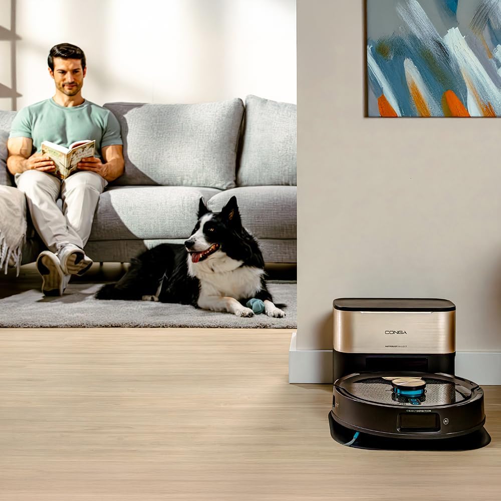 Cecotec Staubsaugerroboter mit Lasernavigation Conga Y100 X-Treme. Saugdruck von 20000kPa, Deckt bis