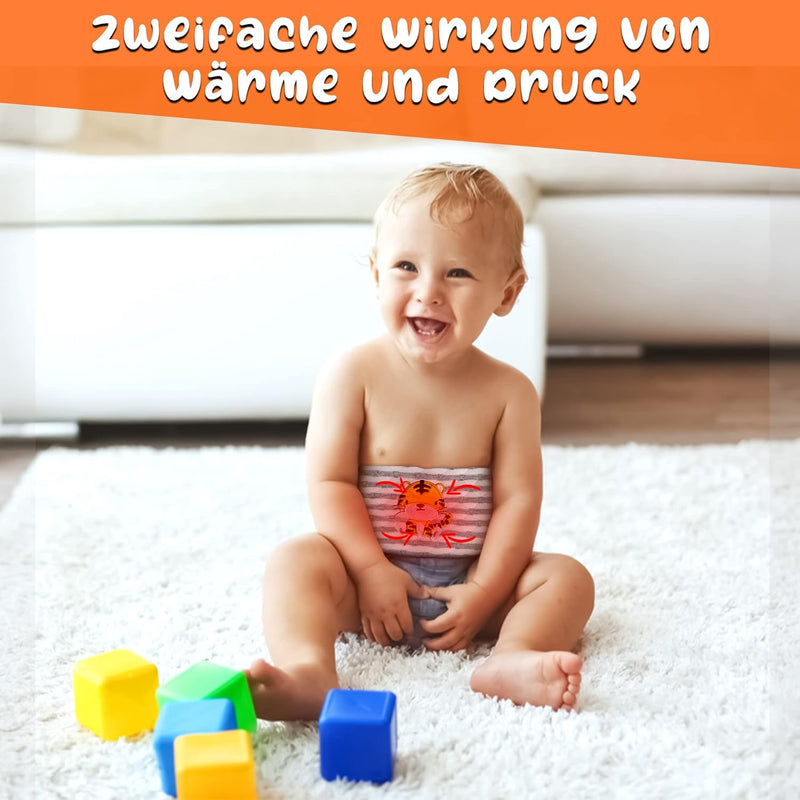 Babywohl Thermo-Gürtel PLUS Wärmflasche & Wärmekissen Anti-Kolik bei Bauchkrämpfen Schreien Weinen B