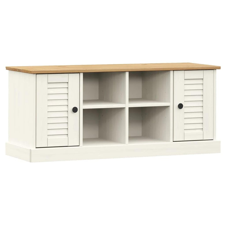 vidaXL Schuhschrank, Schuhregal mit viel Stauraum, Schrank Schuhe mit Metallknöpfen, Schuhkommode Sc