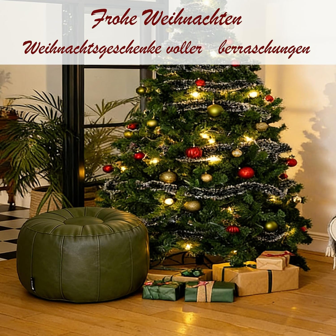 Louis Donné wasserdicht ungefüllt Pouf Ottoman für Fussruhe DIY Kunstleder Marokkanisch Retro Stytle