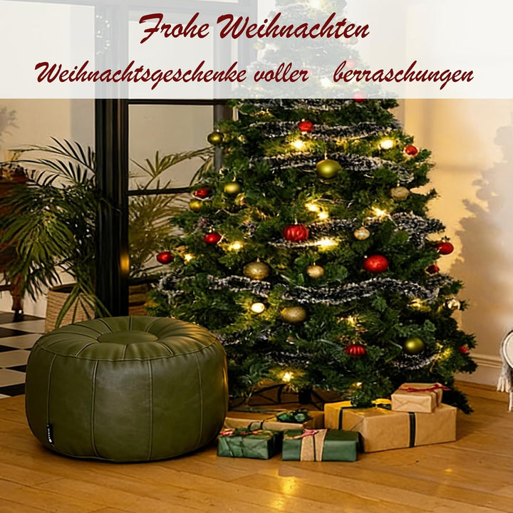 Louis Donné wasserdicht ungefüllt Pouf Ottoman für Fussruhe DIY Kunstleder Marokkanisch Retro Stytle