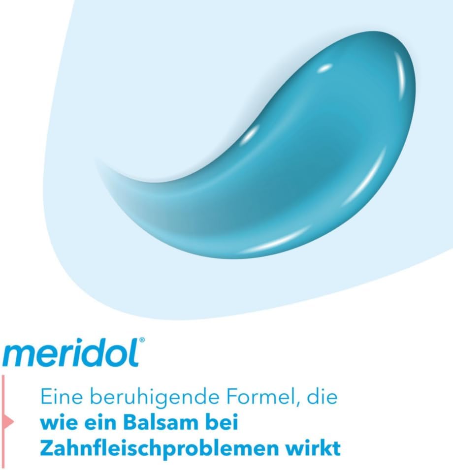 meridol Zahnpasta 3x75ml - Zahncreme bekämpft Zahnfleischentzündungen, antibakterieller Effekt 75 ml