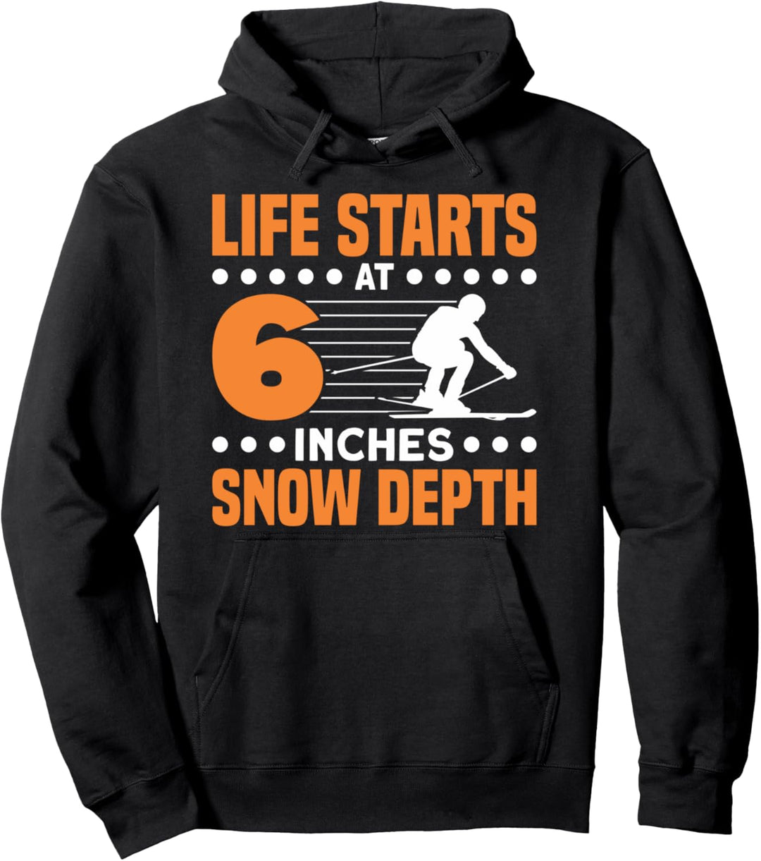 Skifahren Wintersport Skifahrer Skifahren Pullover Hoodie