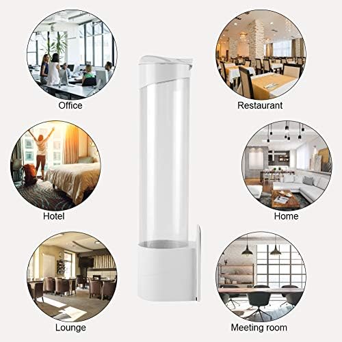 Anti Staub Papierbecher Dispenser, Backzubeh?r Backunterlagen Kunststoff Halter 7,5 cm 50 Tassen Beq