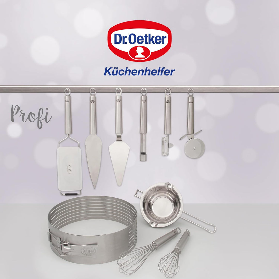 Dr. Oetker 1956 Profi-Tortenmesser und Tortenheber, Küchenmesser, für die Hochzeitsfeier, 31 cm, ver