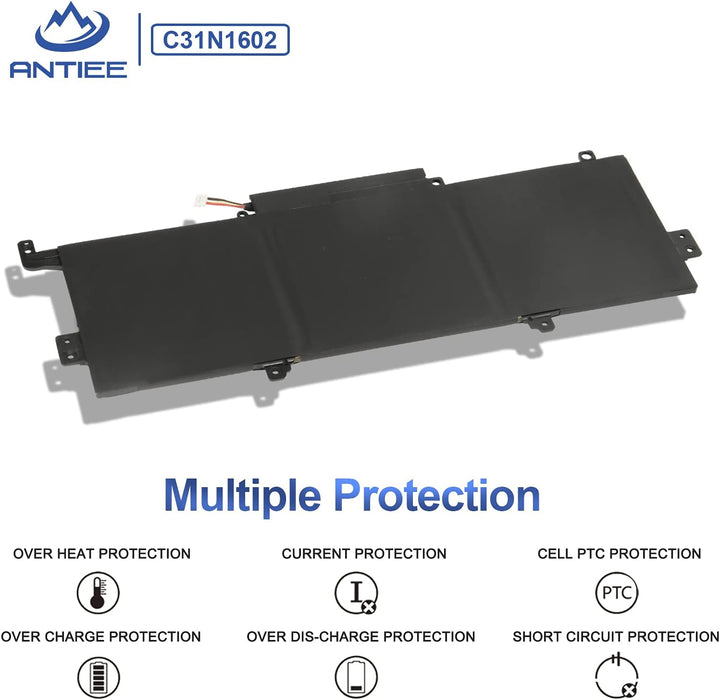 ANTIEE New C31N1602 Laptop Akku für Asus ZenBook U3000U UX330 UX330U UX330UA UX330UAK UX330UA-AH54 U