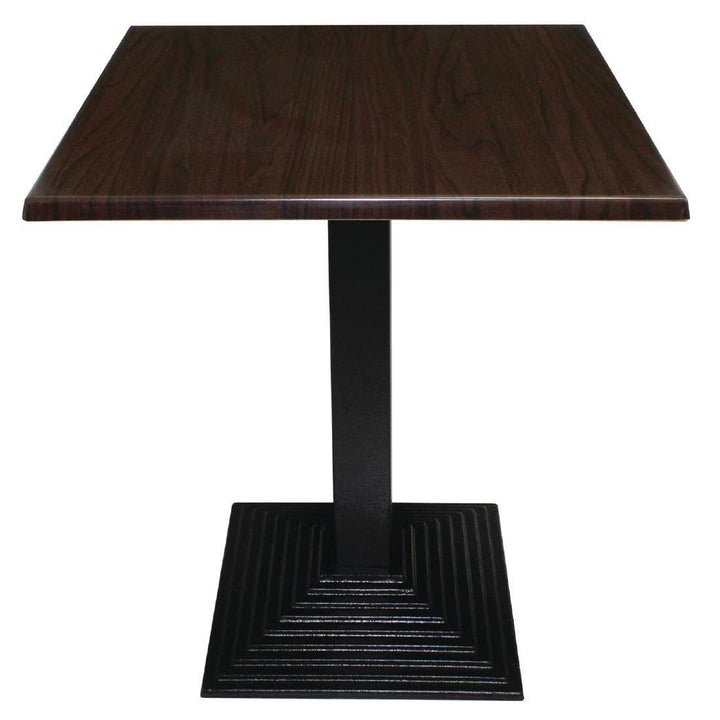 Bolero Gusseiserner quadratischer Tischfuss, schwarz, Abmessungen: 720(H)x 425(B)mm, Cafés Restauran