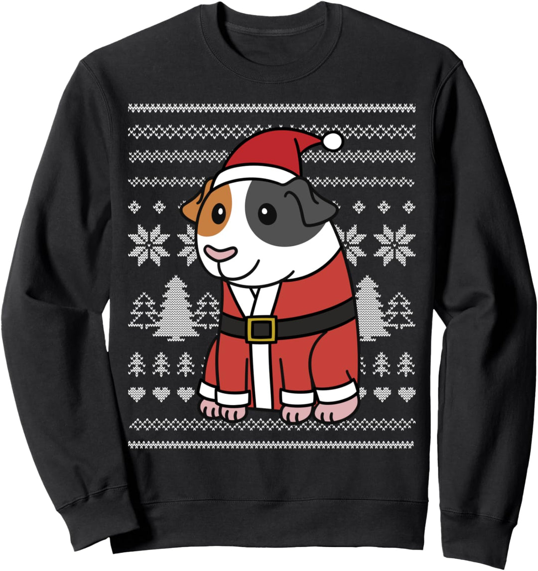 Cartoon Meerschweinchen Weihnachten Haustier Sweatshirt