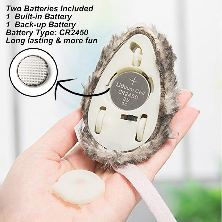 Vealind Automatisches Bewegliches Mausspielzeug Katzenspielzeug mit Lebensechter Klang, Interaktives