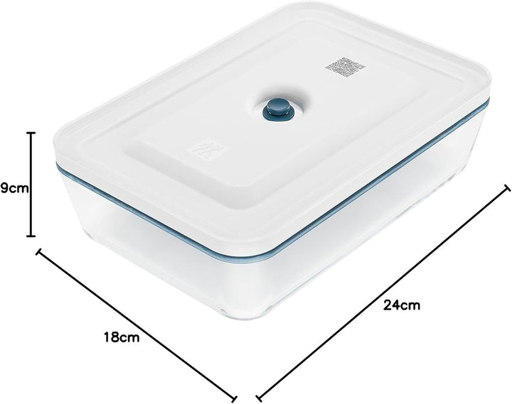 Zwilling Fresh & Save Vakuum Kühlschrankboxenset (+Auflaufform), 2tlg, Glas, La Mer Kühlschrankboxse