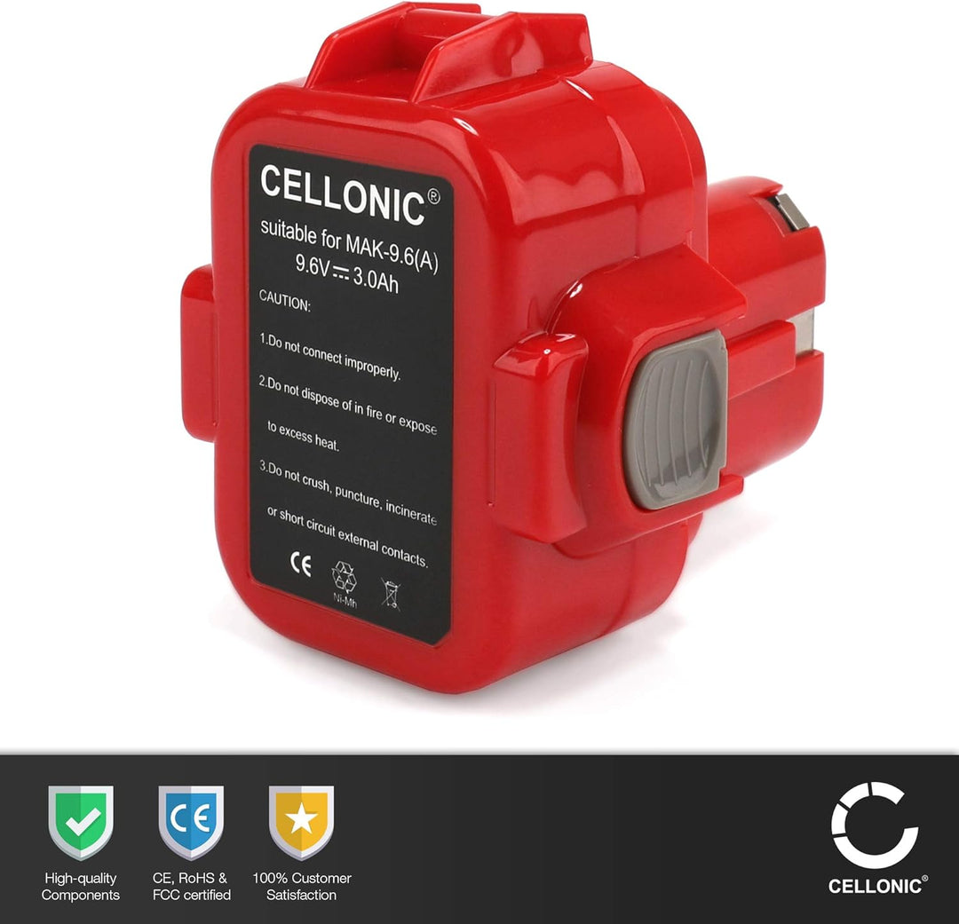CELLONIC® Ersatz Akku für Makita BMR100, 6222d, 6261D, 6207D, 6204D, 6226D, 6260D Ersatzakku 9120, 9