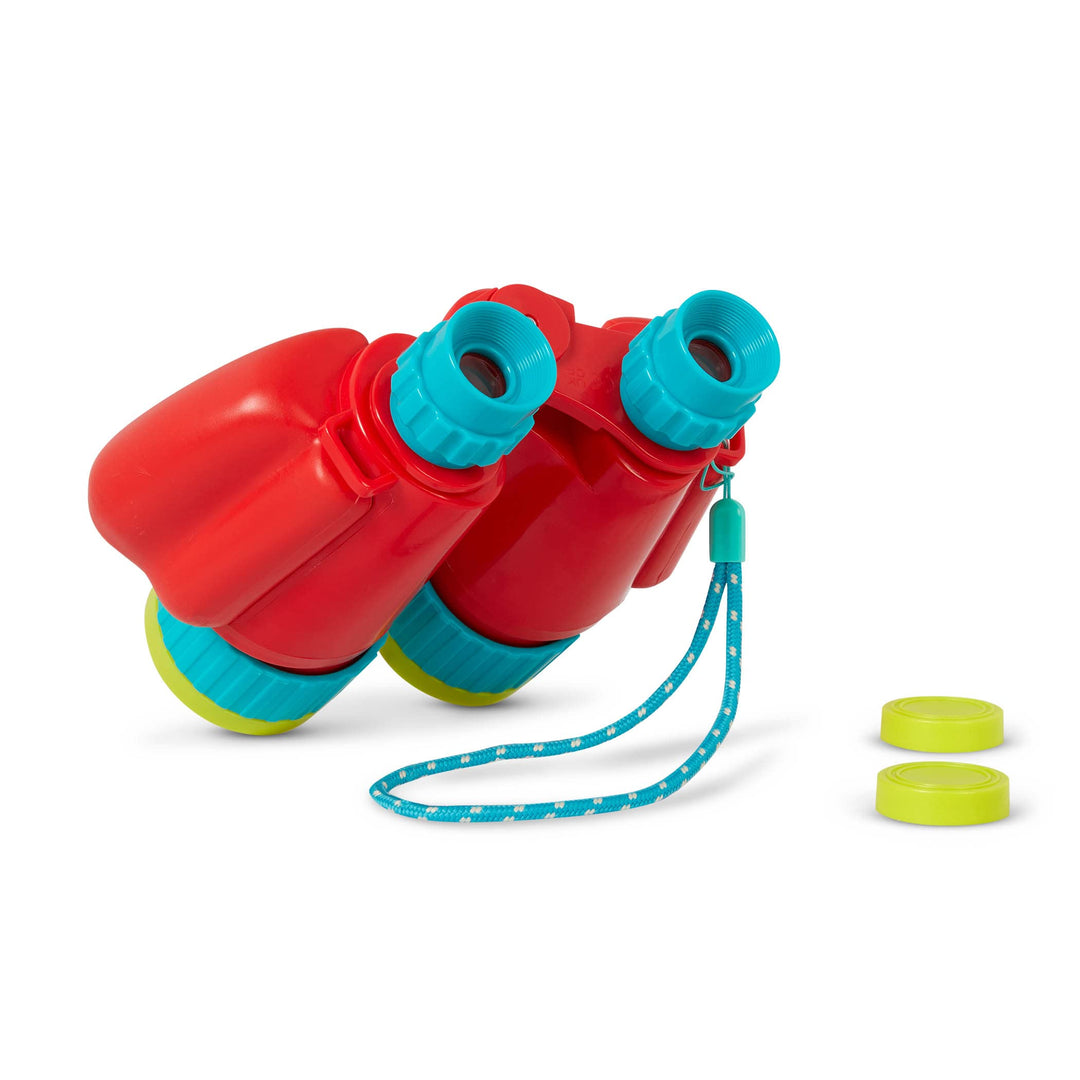 B. toys - Mini-Ferngläser - Kinder-Feldstecher - Rotes Spiel Ferngläser - Spielplatz & Gartenspielze