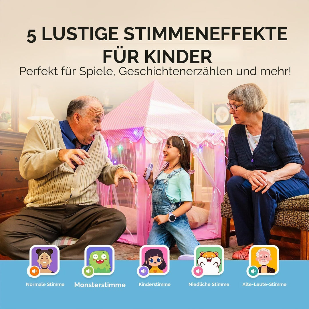myFirst Voice 2 Karaoke für Kinder – Tragbare kabellose Karaoke-Maschine mit Bluetooth, Echo-Verstär