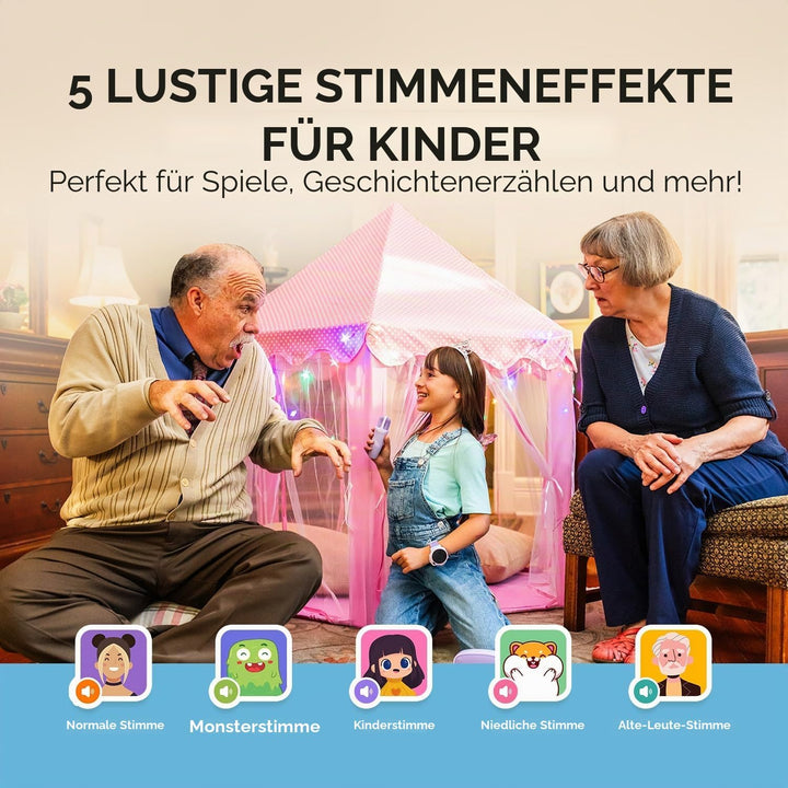 myFirst Voice 2 Karaoke für Kinder – Tragbare kabellose Karaoke-Maschine mit Bluetooth, Echo-Verstär