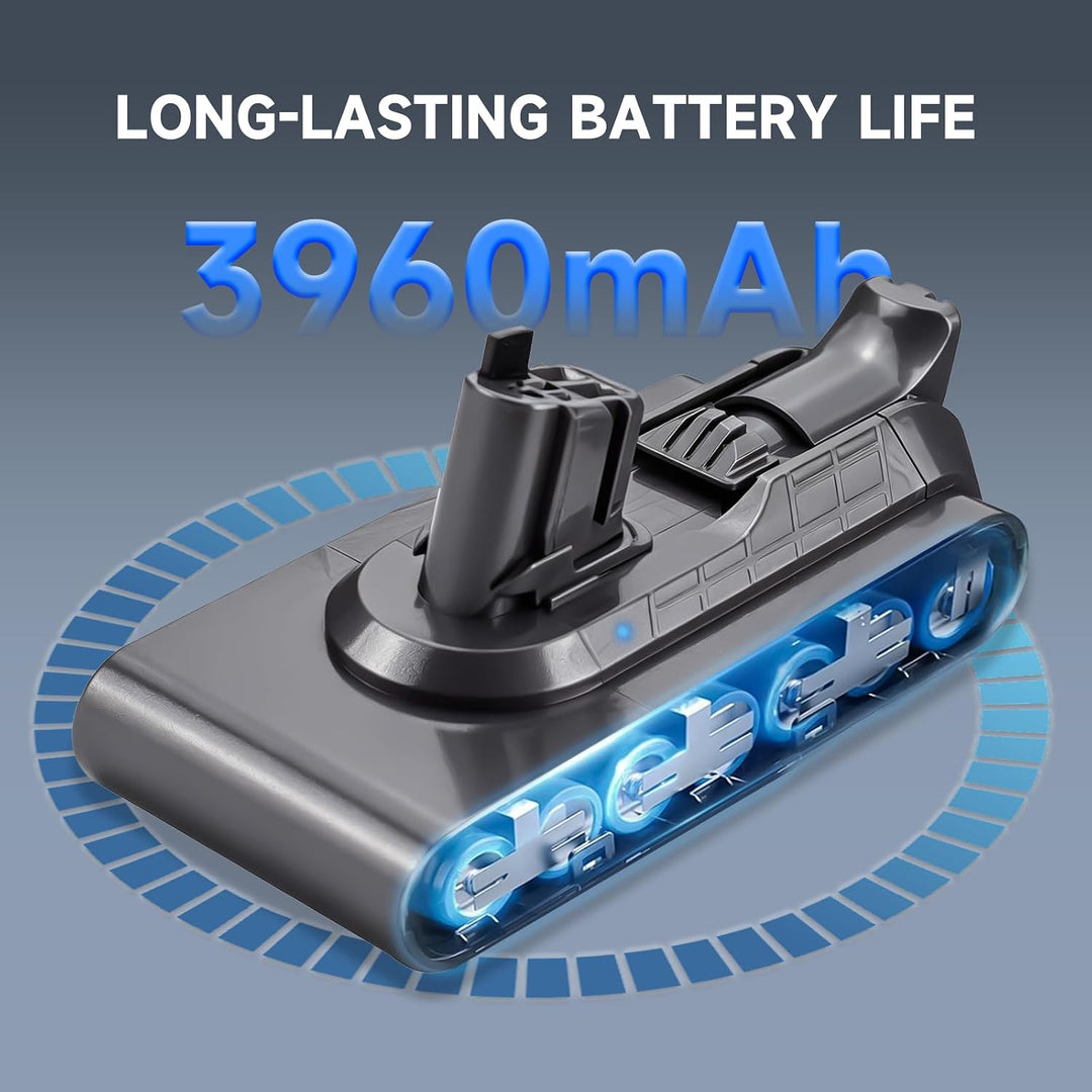 V11 Akku 3960mAh für Dyson V11 V15, SV15, SV16, SV22, SV28, SV29, SV47, Kompatibel mit Outsize/Absol