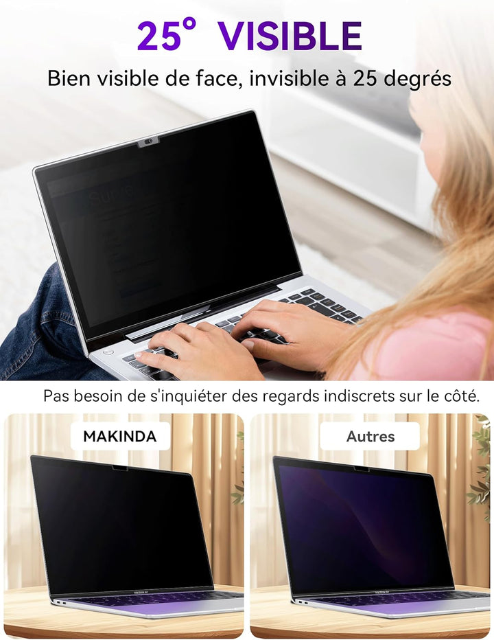 Magnetischer Blickschutzfilter für MacBook Air 13 Zoll (2018 – 2021, M1) / MacBook Pro 13 Zoll (2016