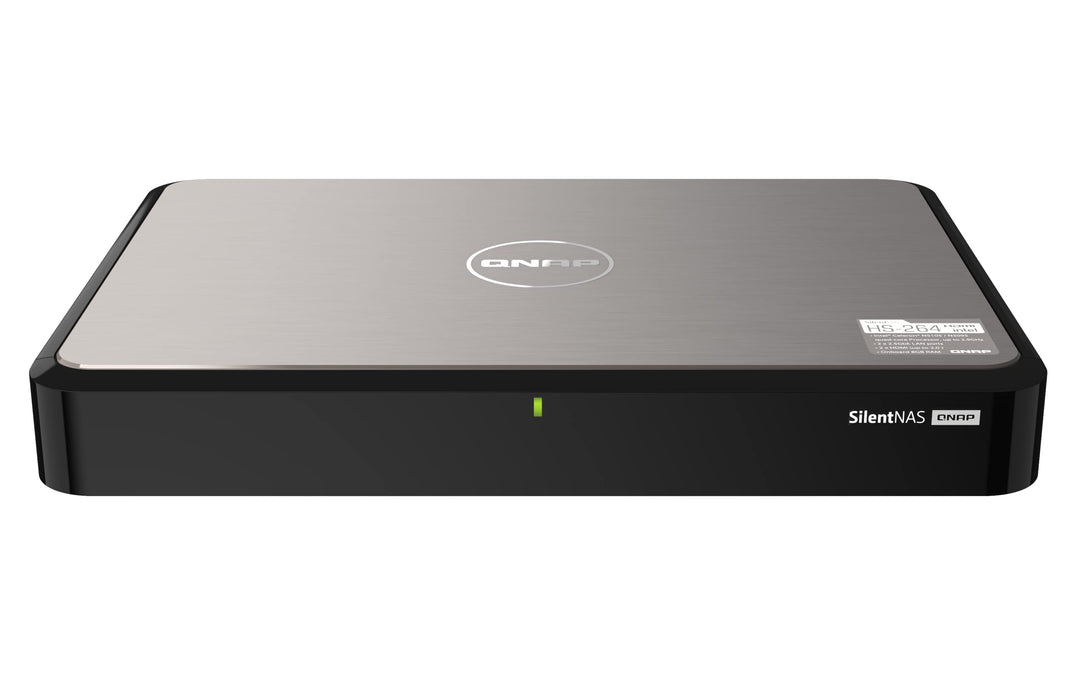 QNAP NAS, no HDD/SSD, Intel processor, HDMI, 2.5GbE | HS-264-8G, 2-bay, 8GB RAM