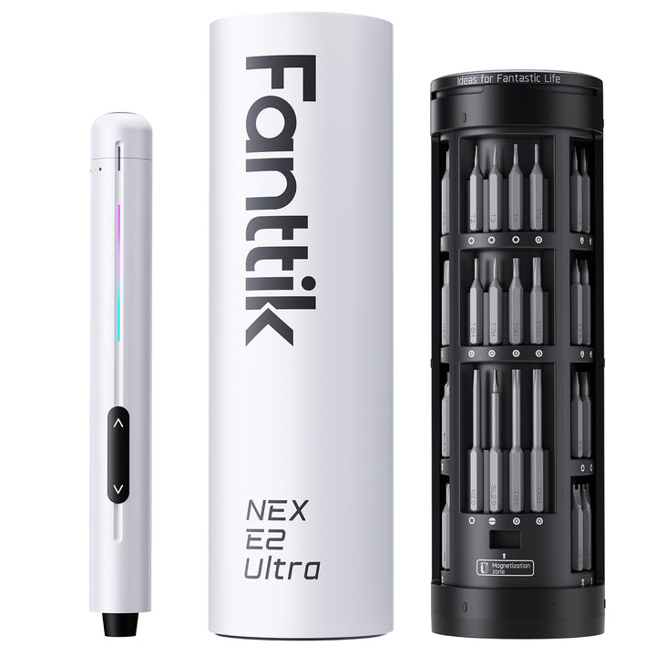 Fanttik E2 Ultra 3.7V Mini Elektro Schraubendreher Set, 50 in 1 Magnetische Präzisions-Schraubendreh