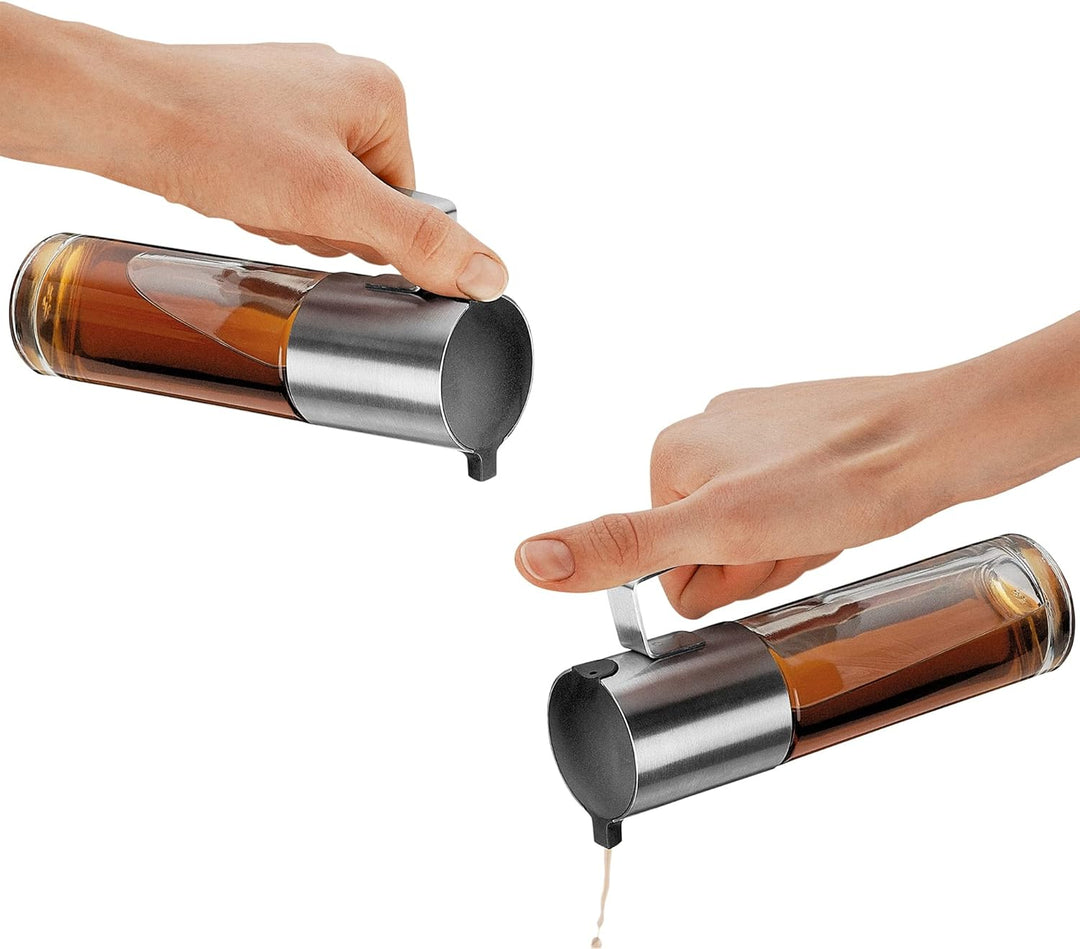 WMF Basic Essig- Ölspender 120ml, Essig und Öldosierer mit Aromadeckel, Rücklauföffnung, Glasbehälte