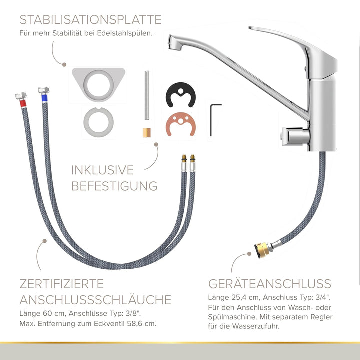 Lenz KELA Küchenarmatur chrom 44831002