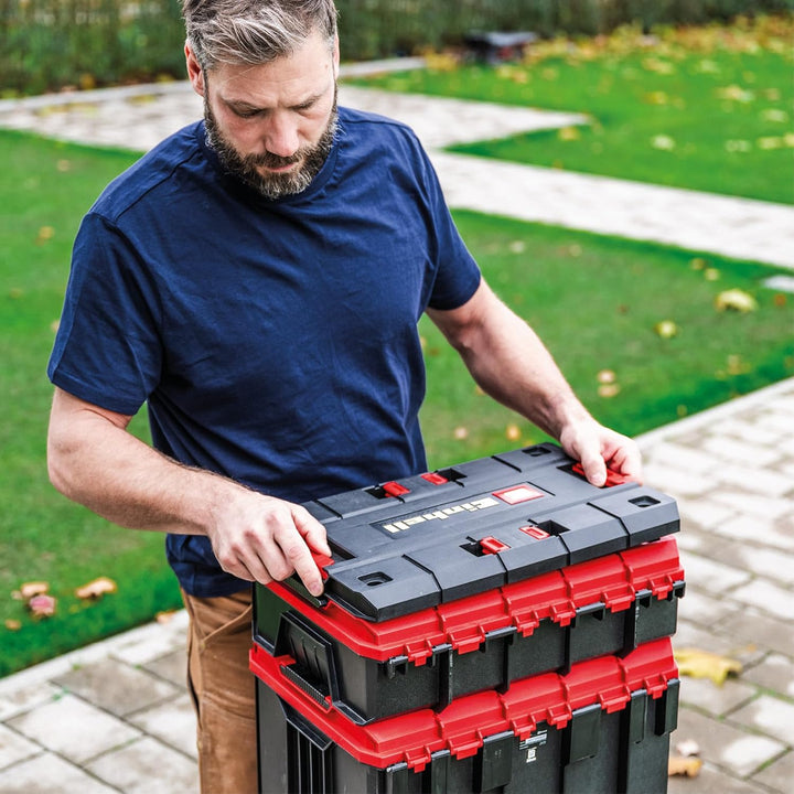Original Einhell E-Case Adapterplatte (max. 300 kg, stapelbar, verriegelbar, kombinierbar mit Einhel
