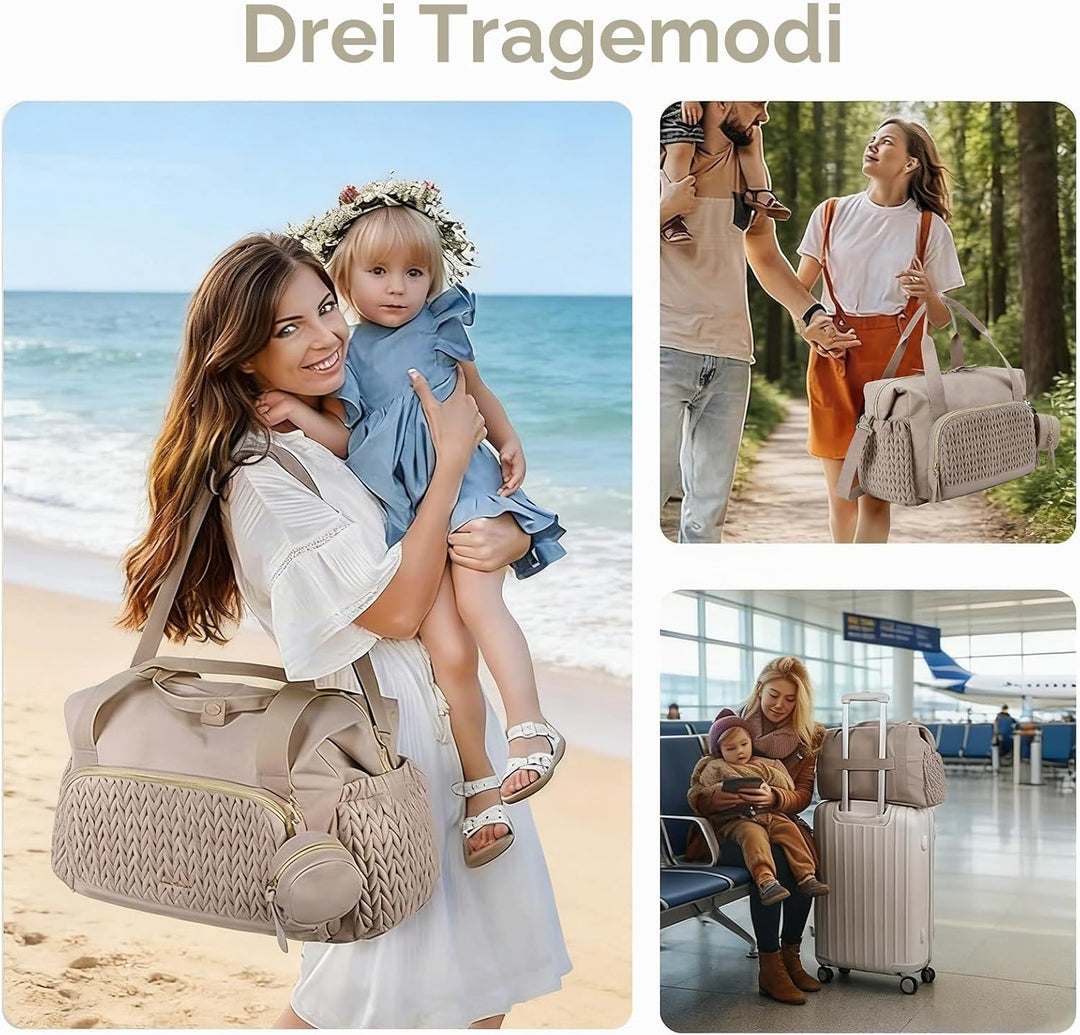 FARYODI Baby Wickeltaschen, Multifunktionale Wickeltasche für Mütter, Grosse Windeltasche mit verste