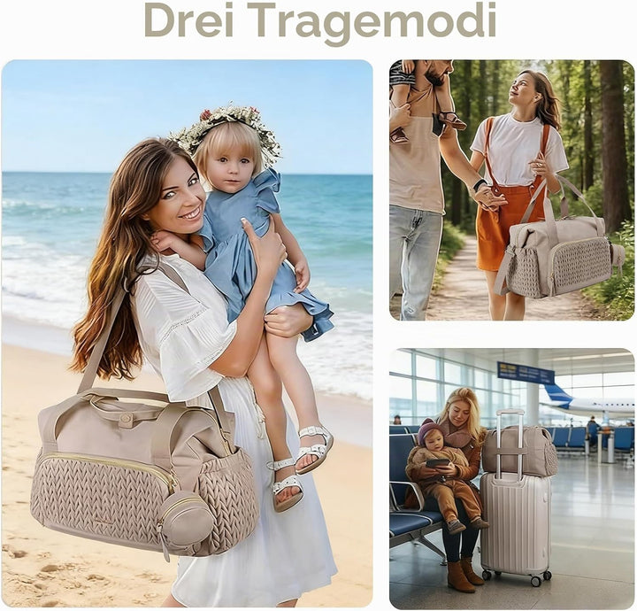 FARYODI Baby Wickeltaschen, Multifunktionale Wickeltasche für Mütter, Grosse Windeltasche mit verste