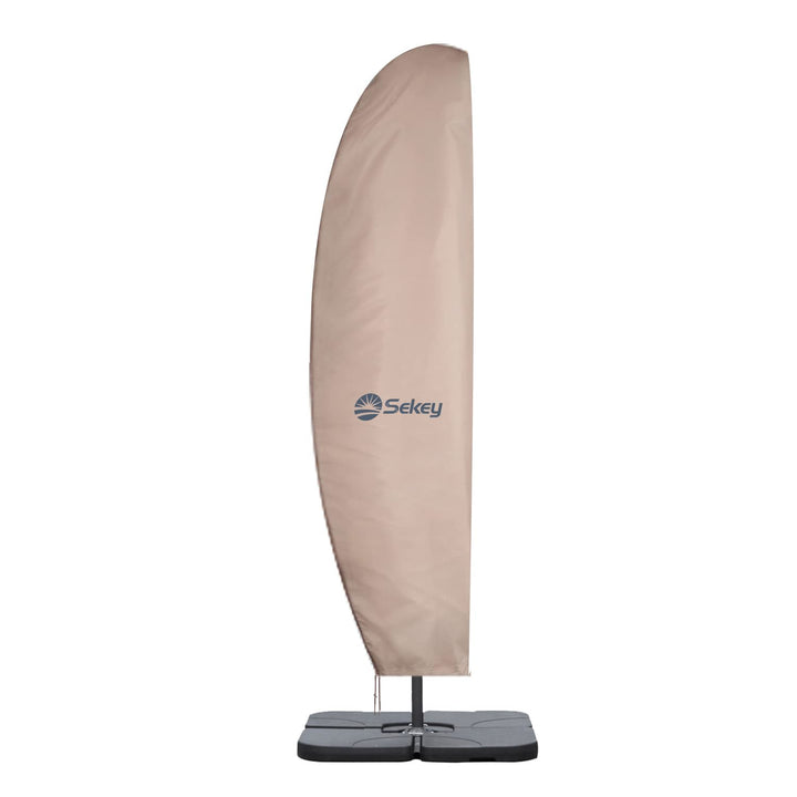 Sekey Schutzhülle für Ampelschirm mit Stab, 280×30/81/46 cm Abdeckhauben für Sonnenschirm, 100% Poly