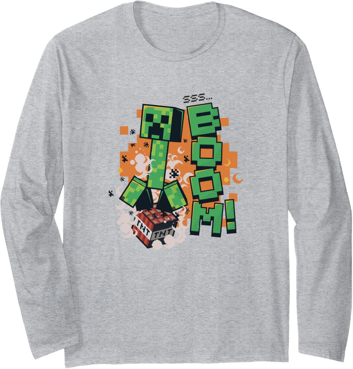 Minecraft Creeper auf TNT SSS... BUMM! Langarmshirt