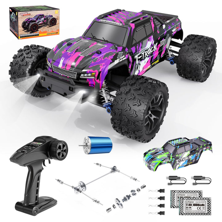 HAIBOXING 1:18 Ferngesteuertes Auto Bürstenlose, 4WD RC Auto 48+km/h Hochgeschwindigkeits RC Monster