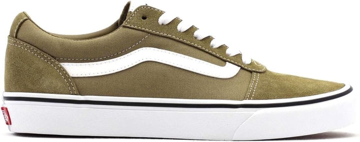 Vans Herren Ward Sneaker 41 EU Suede Canvas Olive White