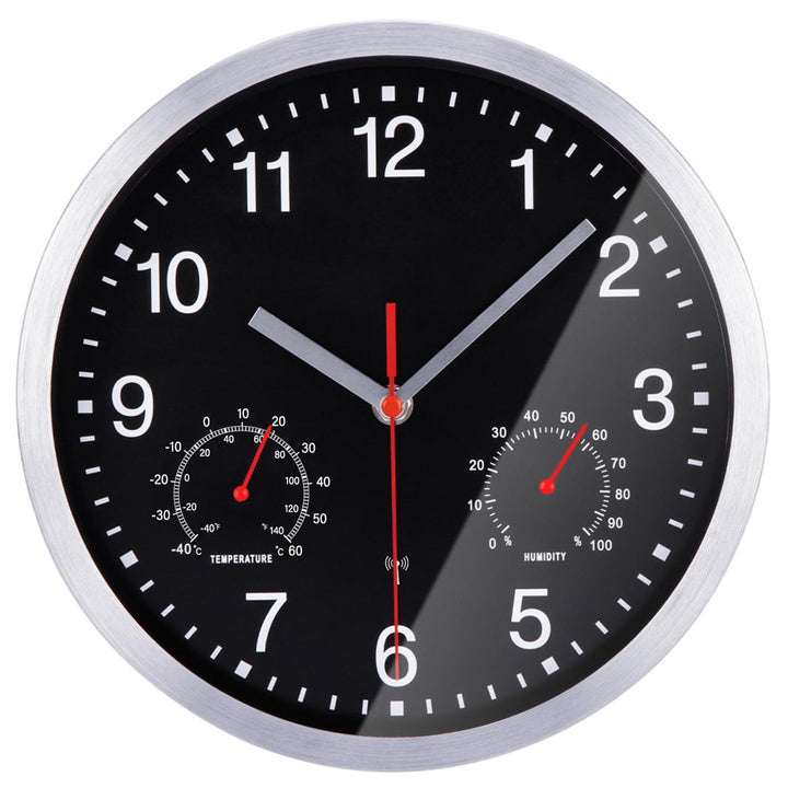 25cm Funkuhr Wanduhr Ohne TickgeräUsche Lautlos Quarz Batterie Betriebene Gross Wanduhr Einfach zu L