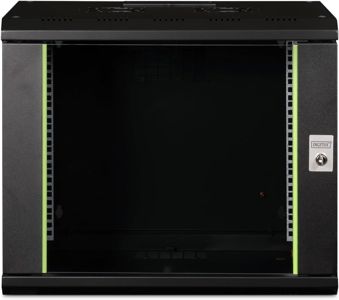 DIGITUS Netzwerk-Schrank 19 zoll 9 HE - Wandmontage - 450 mm Tiefe - Traglast 100 kg - Unique Serie