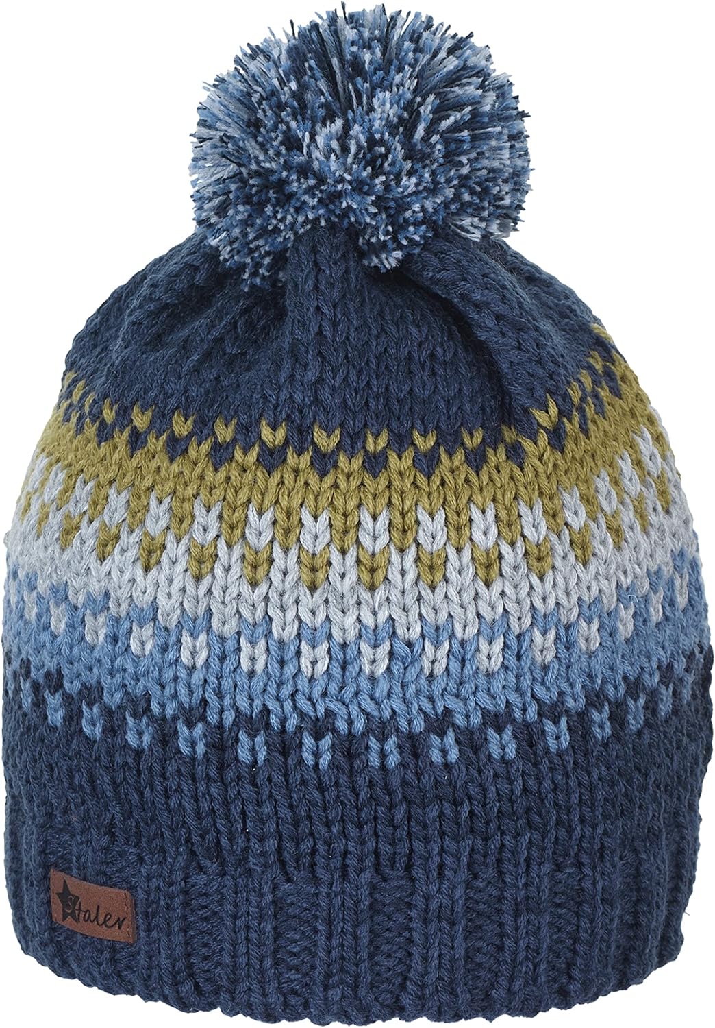 Sterntaler Baby Jungen Mütze Baby Bommelstrickmütze Farbverlauf 49 marine, 49 marine
