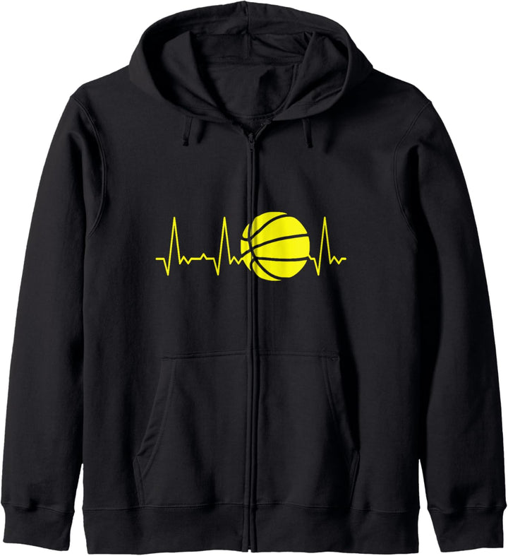 Herzschlag Basketball Kapuzenjacke