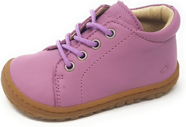 Lurchi Nani Barefoot Lauflernschuh Mädchen Schnürer Rosa Freizeit 21 EU Plum, 21 EU Plum