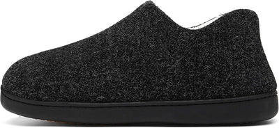 Mishansha Herren Winter Warme Hausschuhe Memory Foam Plüsch Pantoffeln,Gr.39-48, Schwarz 44 EU