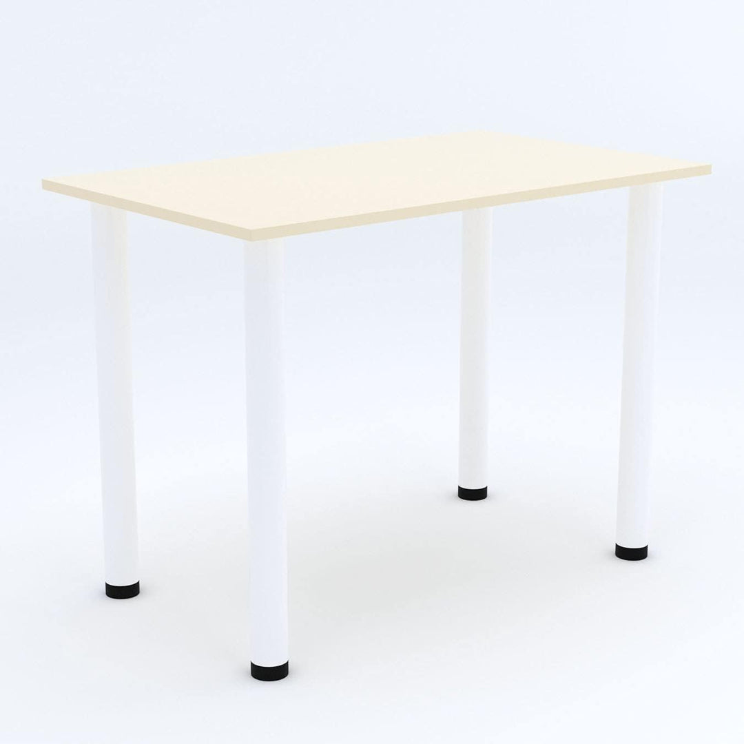 AKKE 60x40 | Esszimmertisch - Esstisch - Tisch mit weissen Beinen - Küchentisch - Bürotisch | VANILL