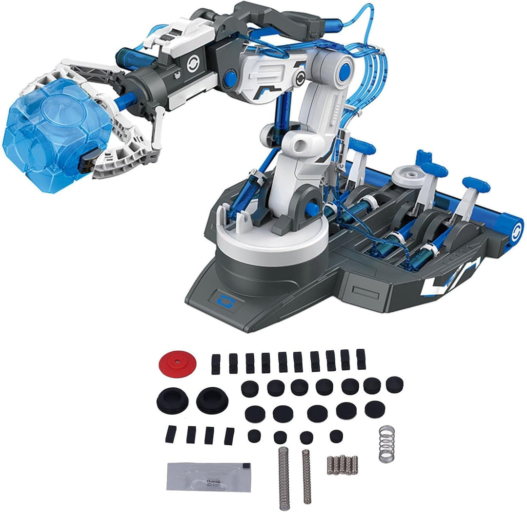 Tnfeeon Hydraulisch-mechanisches Armspielzeug, Hydraulischer Roboterarm mit Saugnapf für über 8 Jahr