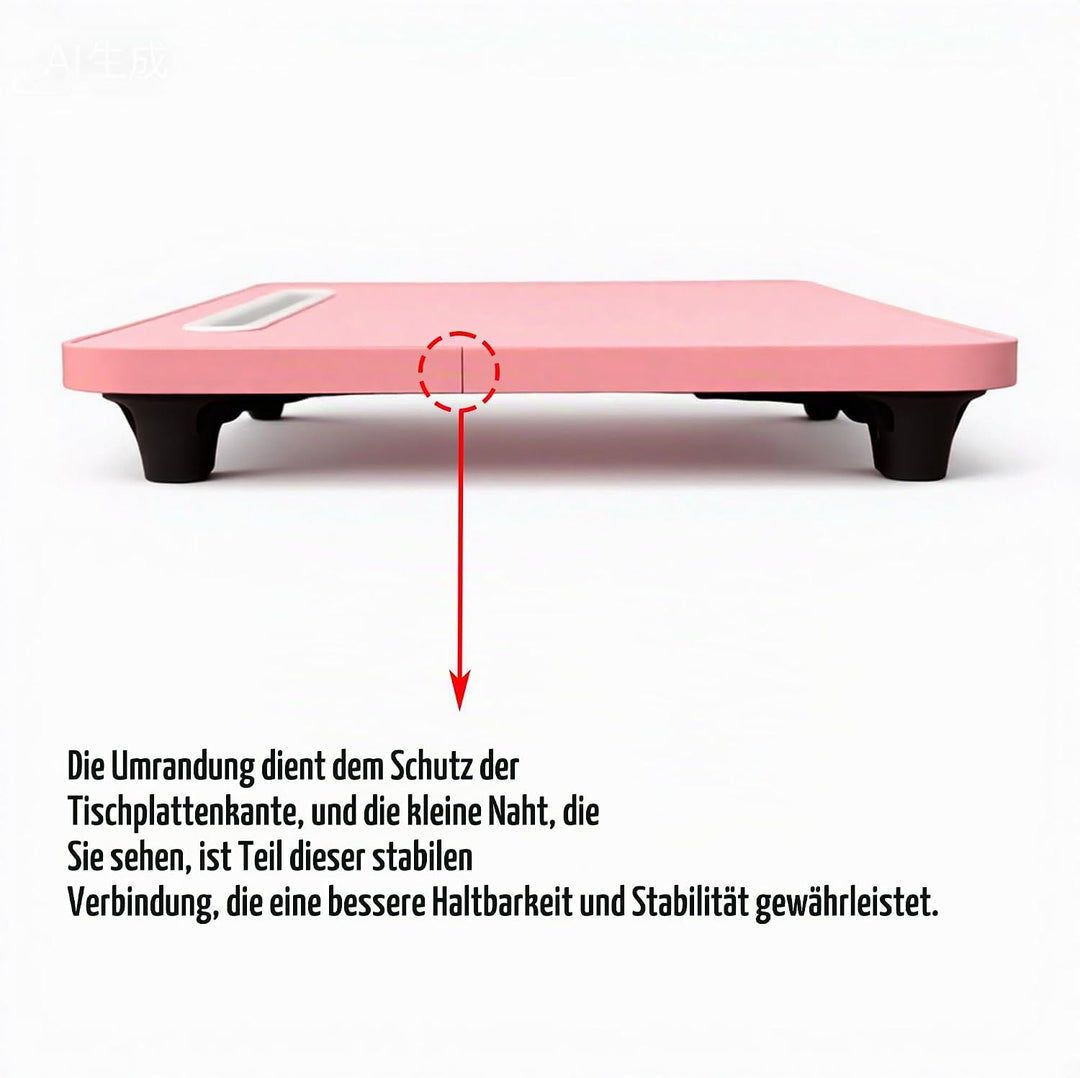 Small Laptop Bett Tisch - Laptoptisch 48 x 30 cm als Frühstückstablett, zum Essen, Lesen, Schreiben,
