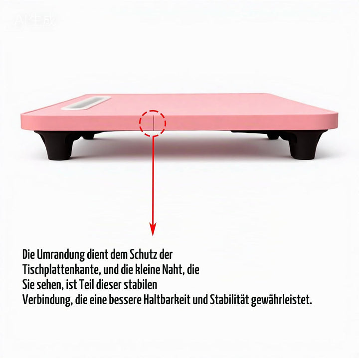 Small Laptop Bett Tisch - Laptoptisch 48 x 30 cm als Frühstückstablett, zum Essen, Lesen, Schreiben,
