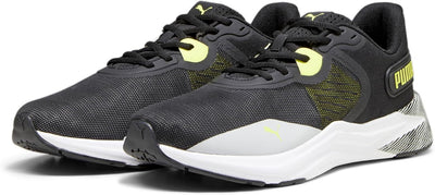 PUMA Unisex Disperse Xt 3 Hyperwave Strassen-Laufschuh 38.5 EU Ash Gray Puma Black Yellow Burst Puma