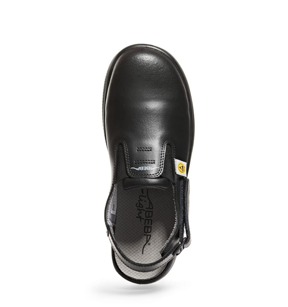 ABEBA 106446 7131035 SB ESD Sicherheitsclog, PU-Sohle, Schwarz, 38 Grösse 38 EU, 38 EU
