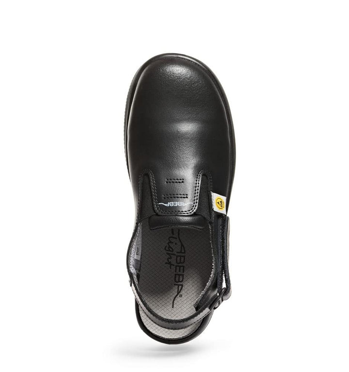 ABEBA 106446 7131035 SB ESD Sicherheitsclog, PU-Sohle, Schwarz, 38 Grösse 38 EU, 38 EU